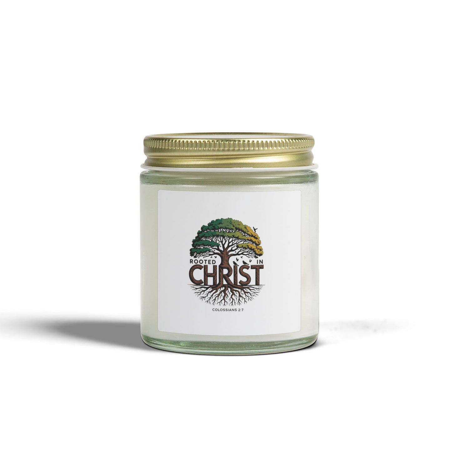 Rooted in Christ Coconut Apricot Scented Candle (4oz/9oz)