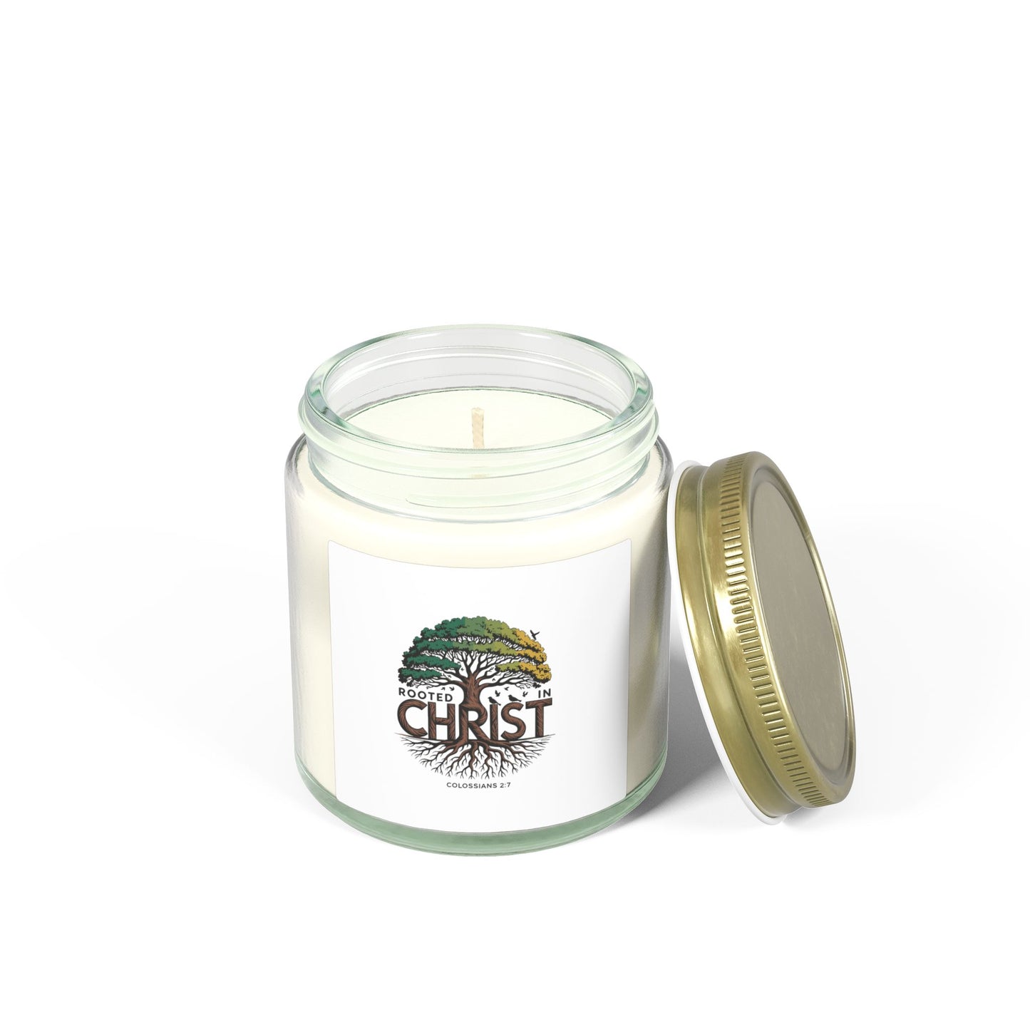 Rooted in Christ Coconut Apricot Scented Candle (4oz/9oz)