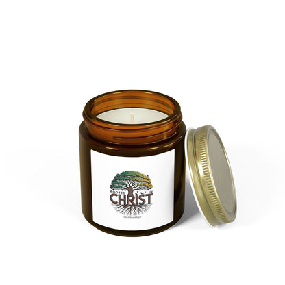 Rooted in Christ Coconut Apricot Scented Candle (4oz/9oz)