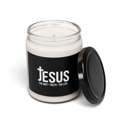Jesus Scented Soy Candle (9oz) — The Way • Truth • Life, Faith-Inspired Home Fragrance