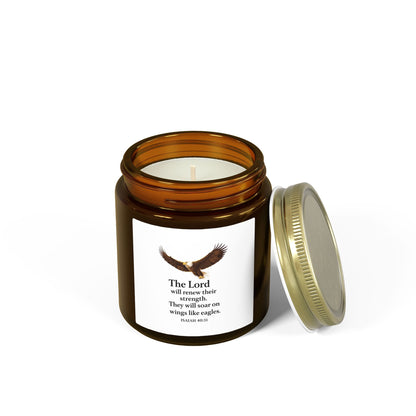 Inspirational Eagle Candle — Coconut Apricot Scent (4oz & 9oz)