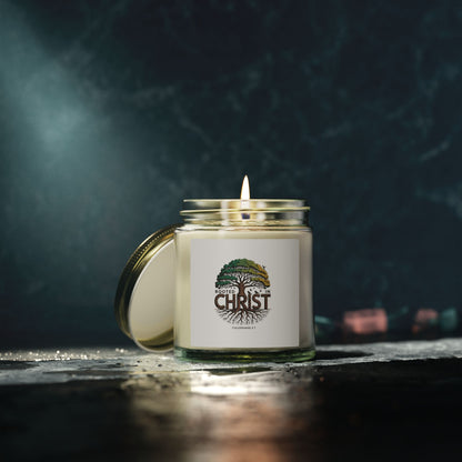 Rooted in Christ Coconut Apricot Scented Candle (4oz/9oz)