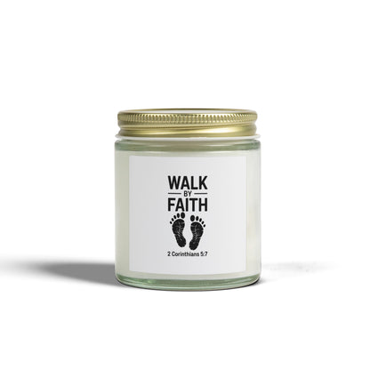 Walk by Faith Coconut Apricot Scented Candle (4oz, 9oz)